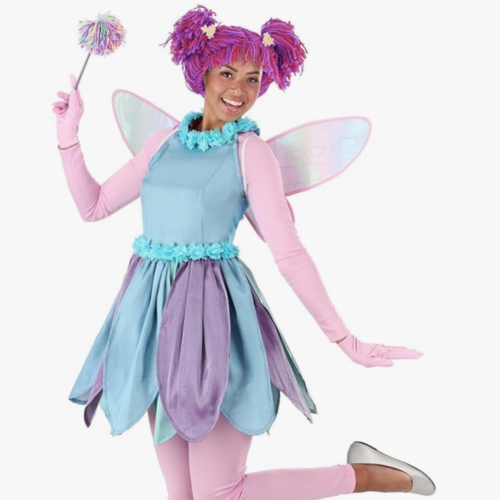 Abby Cadabby Whimsical Fairy Costume for Adults- Blue and Purple